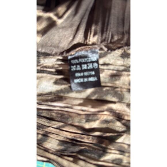 Long Women's Ombre Cheetah Crinkle Scarf  Polyester  72 inches - Picture 4 of 4